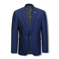 Houston Hopsack Weave Stretch Jacket Blue
