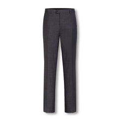 Asher Poly Viscose Flatfront Trousers GREY