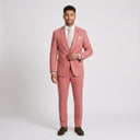 Isaac Stretch Jersey Sports Jacket - Paprika | Place the product on to a male model standing in a studio on a light grey background.