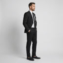 Jackson 1 Button Jacket - Black | Same as first image, but have the model standing side on or at an alternative angle towards the camera.