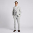 Jackson 1 Button Jacket - Silver | Same again, but the model is now standing in a completely different pose.