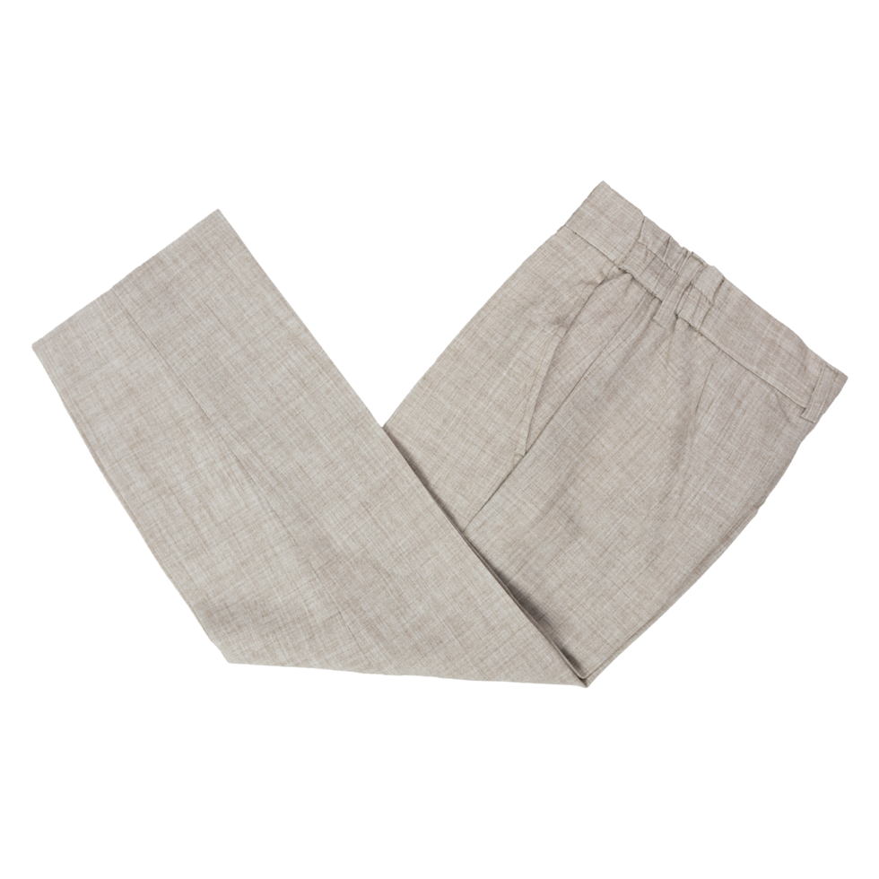 Stallone Plain Weave Stretch Boys Trousers SAND