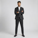 Leonardo Brocade Dinner Jacket Black | Same again, but the model is now standing in a completely different pose.