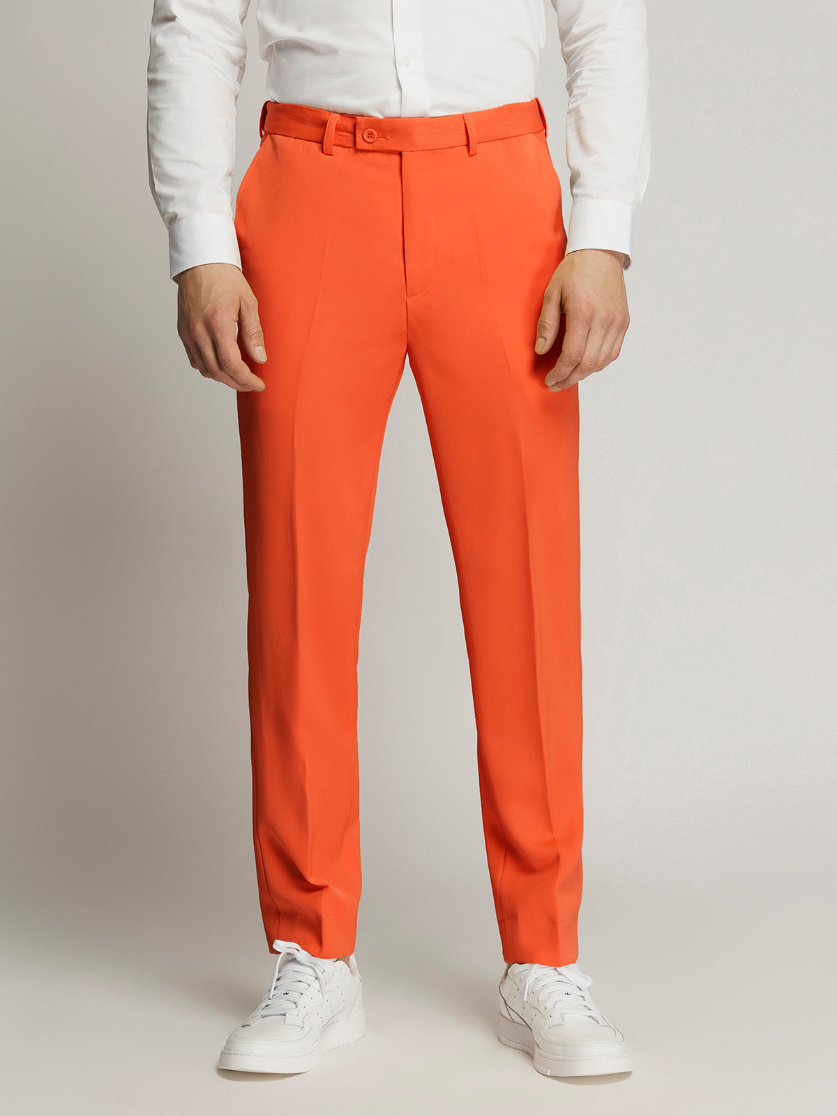 Vegas Fine Twill Plain Microfibre Suit ORANGE