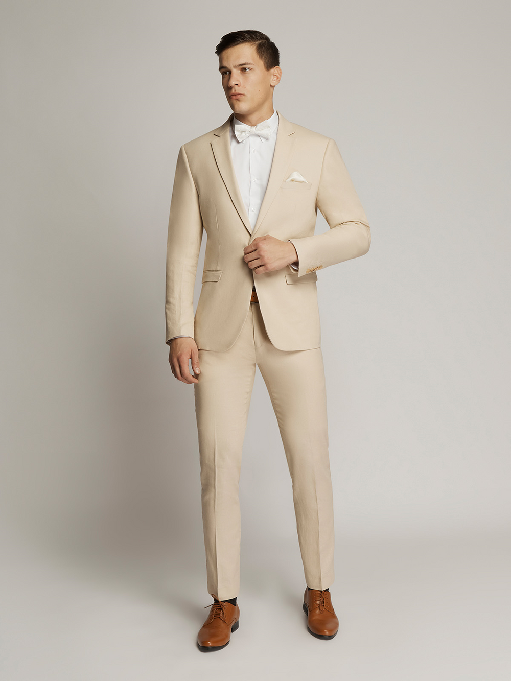 Orlando Linen Blend Jacket Beige