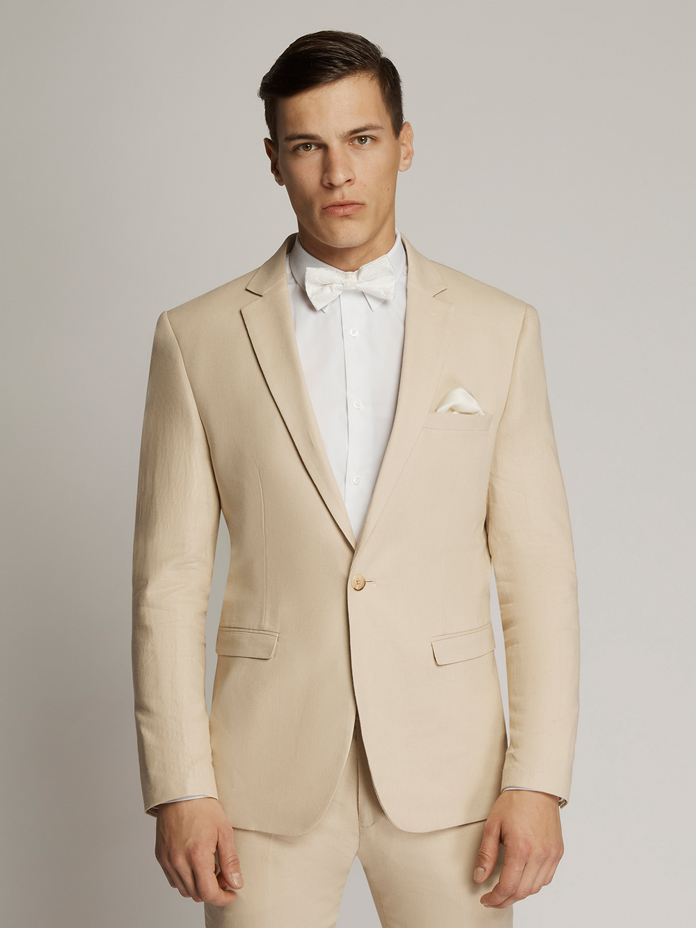 Orlando Linen Blend Jacket Beige