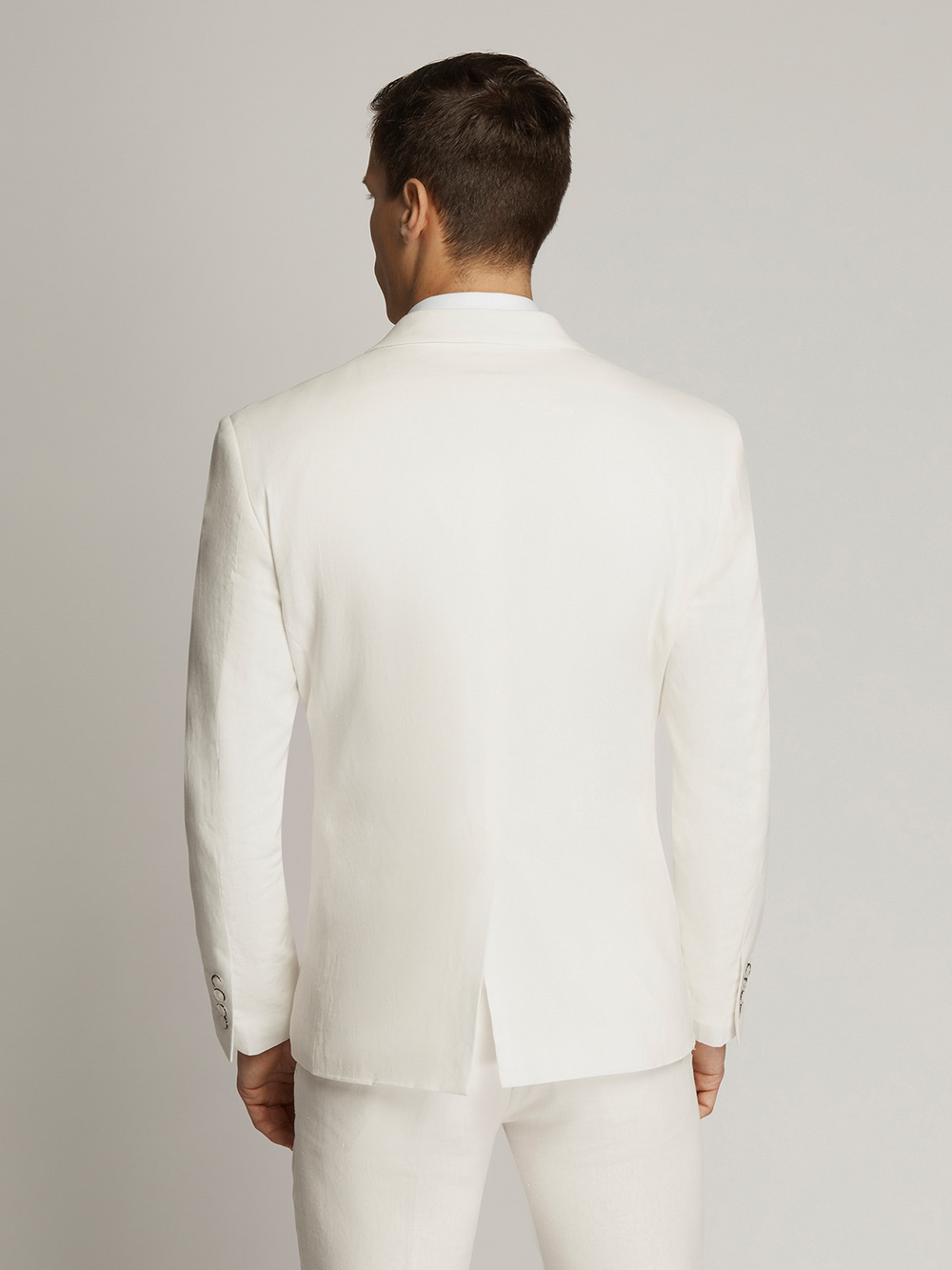 Orlando Linen Blend Jacket Ivory
