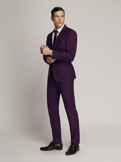 Harry Super Fine Twill Plain Jacket Purple