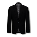 Stallone Plain Weave Stretch Suit Black