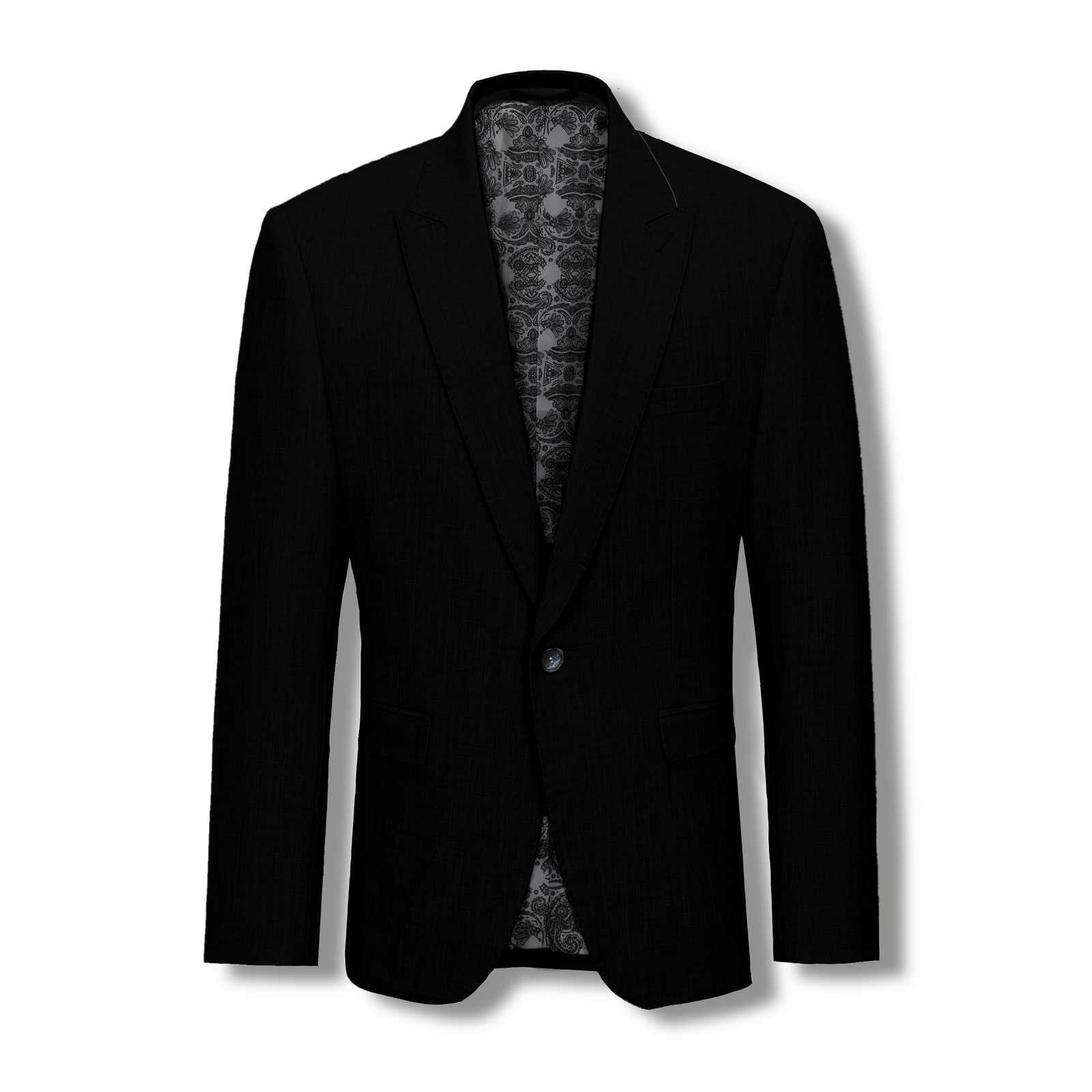 Stallone Plain Weave Stretch Suit Black