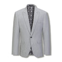 Stallone Plain Weave Stretch Suit Silver