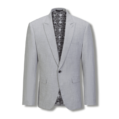 Stallone Plain Weave Stretch Boys Jacket SILVER