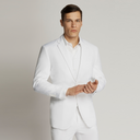 Vegas Fine Twill Plain Microfibre Jacket WHITE
