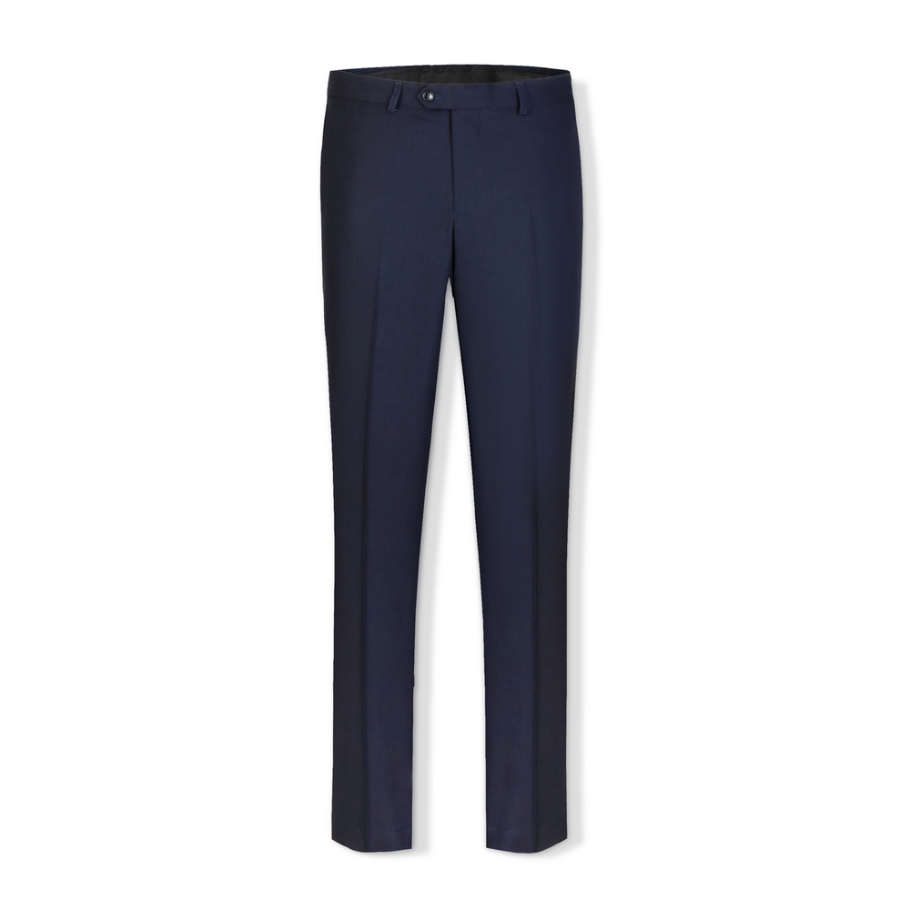 Houston Hopsac Weave Stretch Boys Trousers BLUE