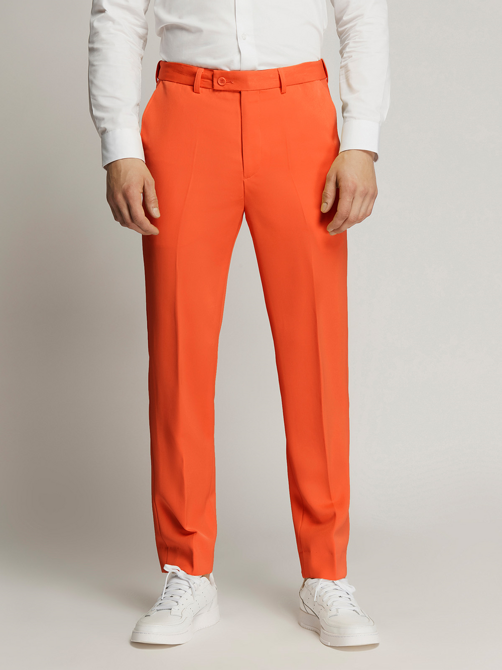 Vegas Fine Twill Plain Microfibre Trousers ORANGE