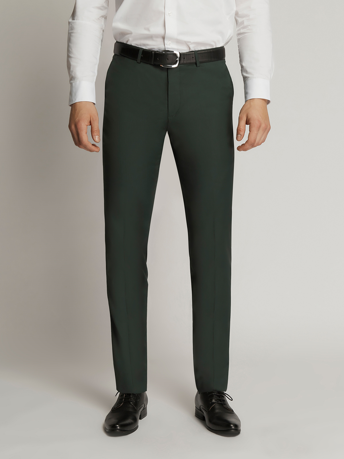 Charles Fine Twill Plain Shawl Lapel Suit BOTTLE GREEN