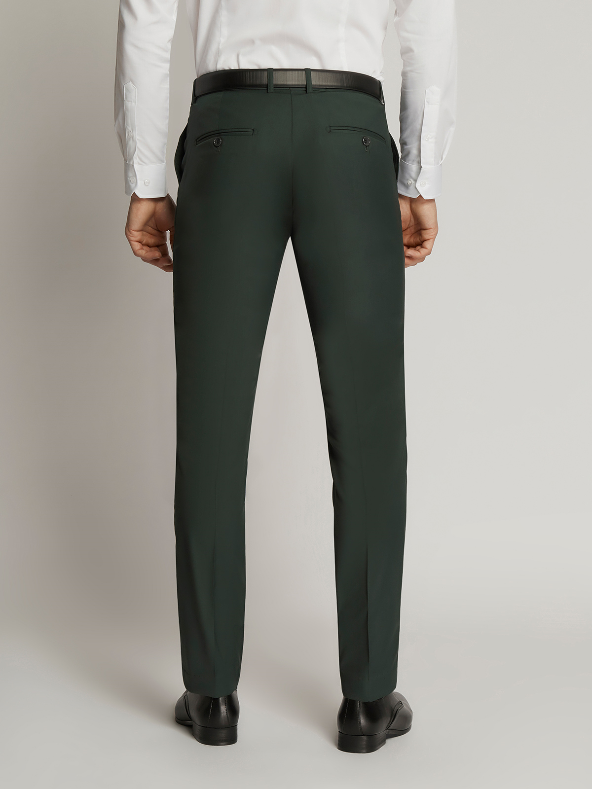 Charles Fine Twill Plain Shawl Lapel Suit BOTTLE GREEN