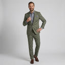 Oliver Jacket Moss | Same again, but the model is now standing in a completely different pose.