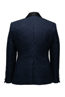 Leonardo Brocade Dinner Jacket Navy