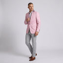 Quinn Mens Jacket Pink (56) | Same again, but the model is now standing in a completely different pose.