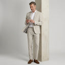 Stallone Plain Weave Stretch Jacket Sand | Same again, but the model is now standing in a completely different pose.