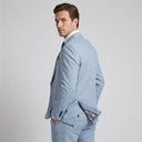Stallone Plain Weave Stretch Jacket Sky | Same as first image, but have the model standing side on or at an alternative angle towards the camera.
