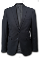 James Fine Twill Plain Jacket Charcoal
