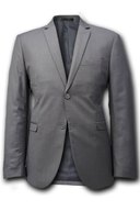 James Fine Twill Plain Jacket Grey