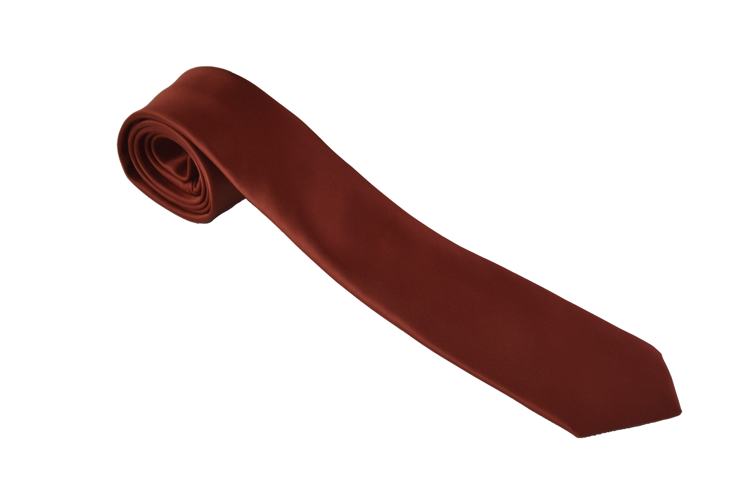 Varce Satin Tie Rust – Reuben F Scarf