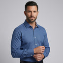 YF Shirts BLUE | Man wearing this shirt. Do not copy the face of the visual reference.