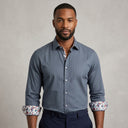 YF Shirts CHARCOAL | Man wearing this shirt. Do not copy the face of the visual reference.