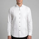 York Poplin Wing Collar Long Sleeve Shirt WHITE