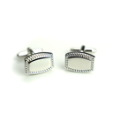 Silver Frame Detailed Cufflinks