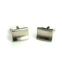 Silver Curved Cufflinks