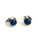 Azure jewelled Silver Cufflinks