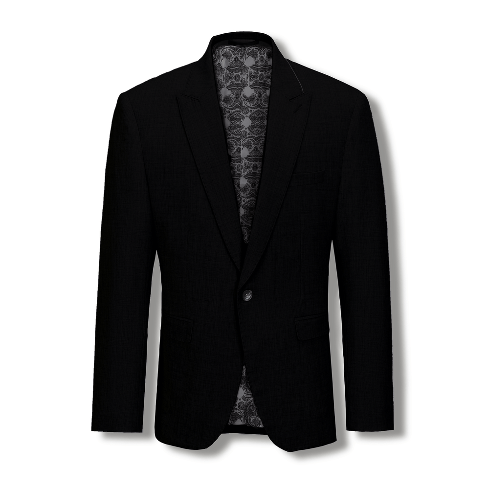 Stallone Plain Weave Stretch Jacket Black