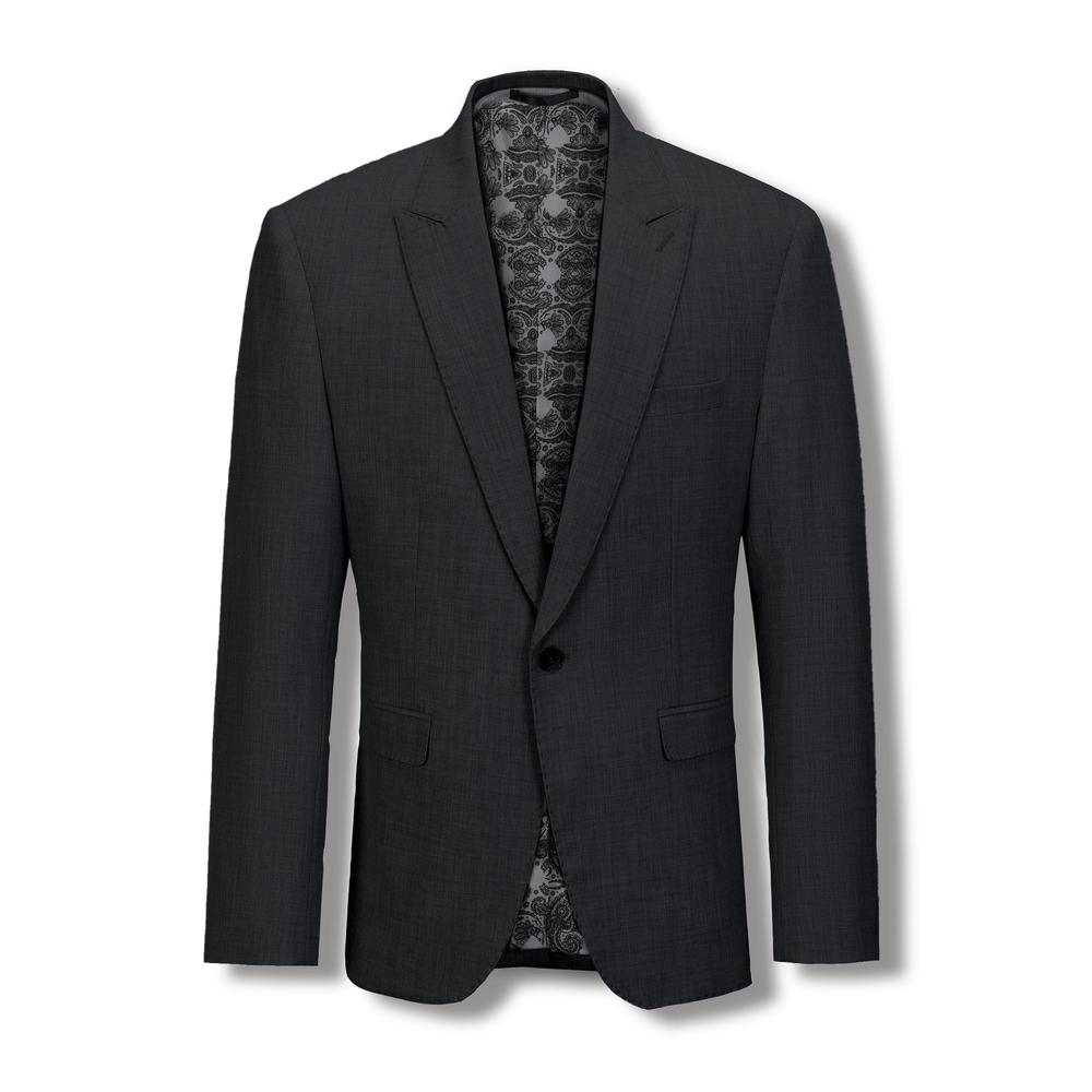 Stallone Plain Weave Stretch Jacket Charcoal