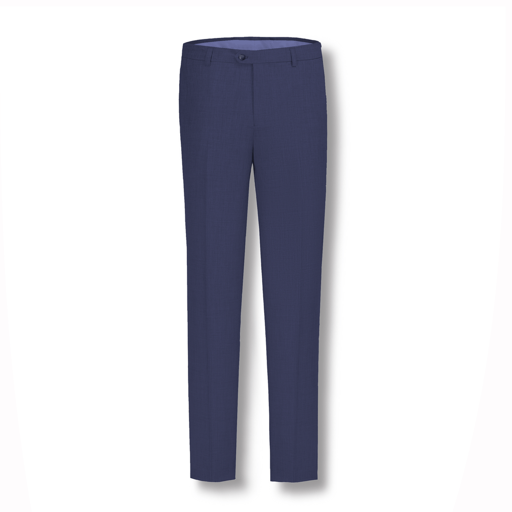 Stallone Plain Weave Stretch Flatfront Trousers NAVY