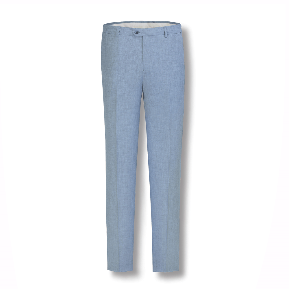 Stallone Plain Weave Stretch Boys Trousers SKY