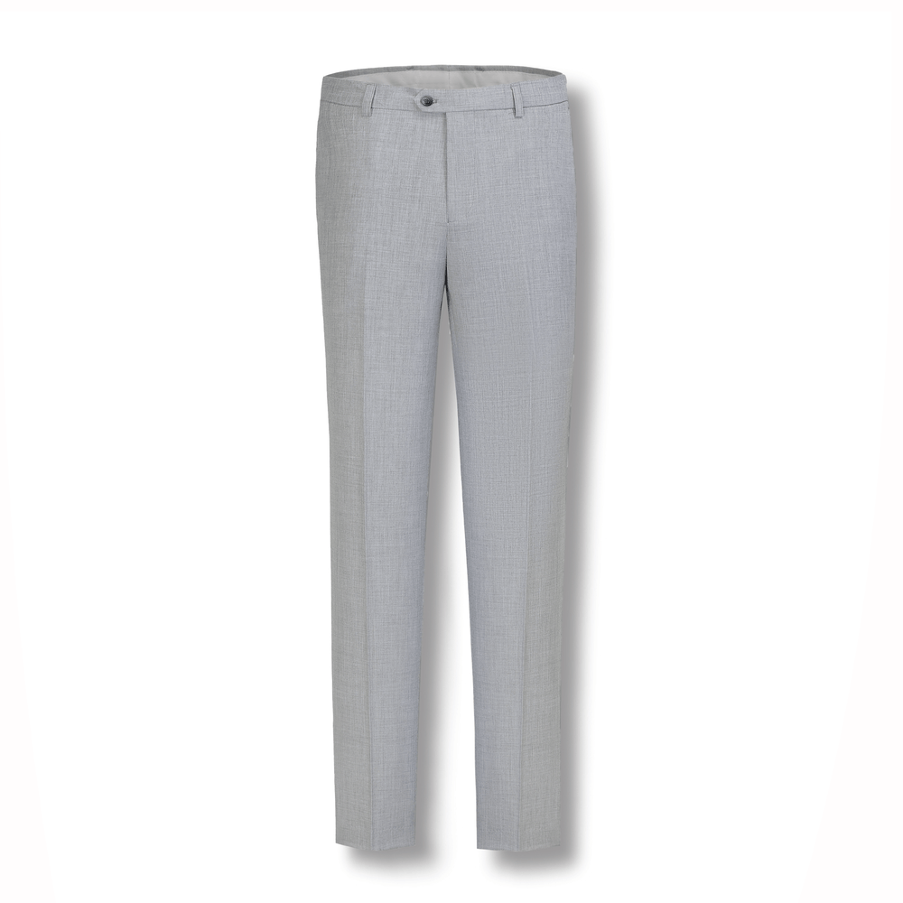 Stallone Plain Weave Stretch Boys Trousers SILVER