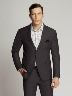 James Fine Twill Plain Jacket Chocolate