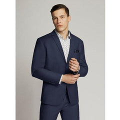 James Fine Twill Plain Classic Fit Jacket Blue