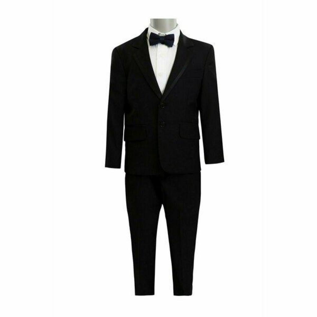 Bond Fine Twill Plain Boys Suit Black