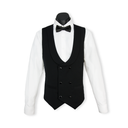 Edward Pin Dot Fine Texture Vest BLACK
