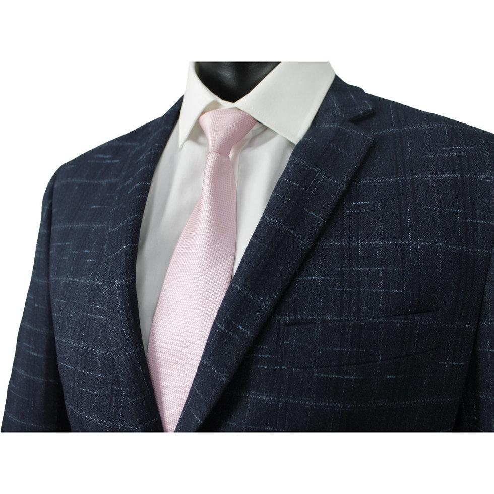 Peterson Slub Weave Check Jacket Navy