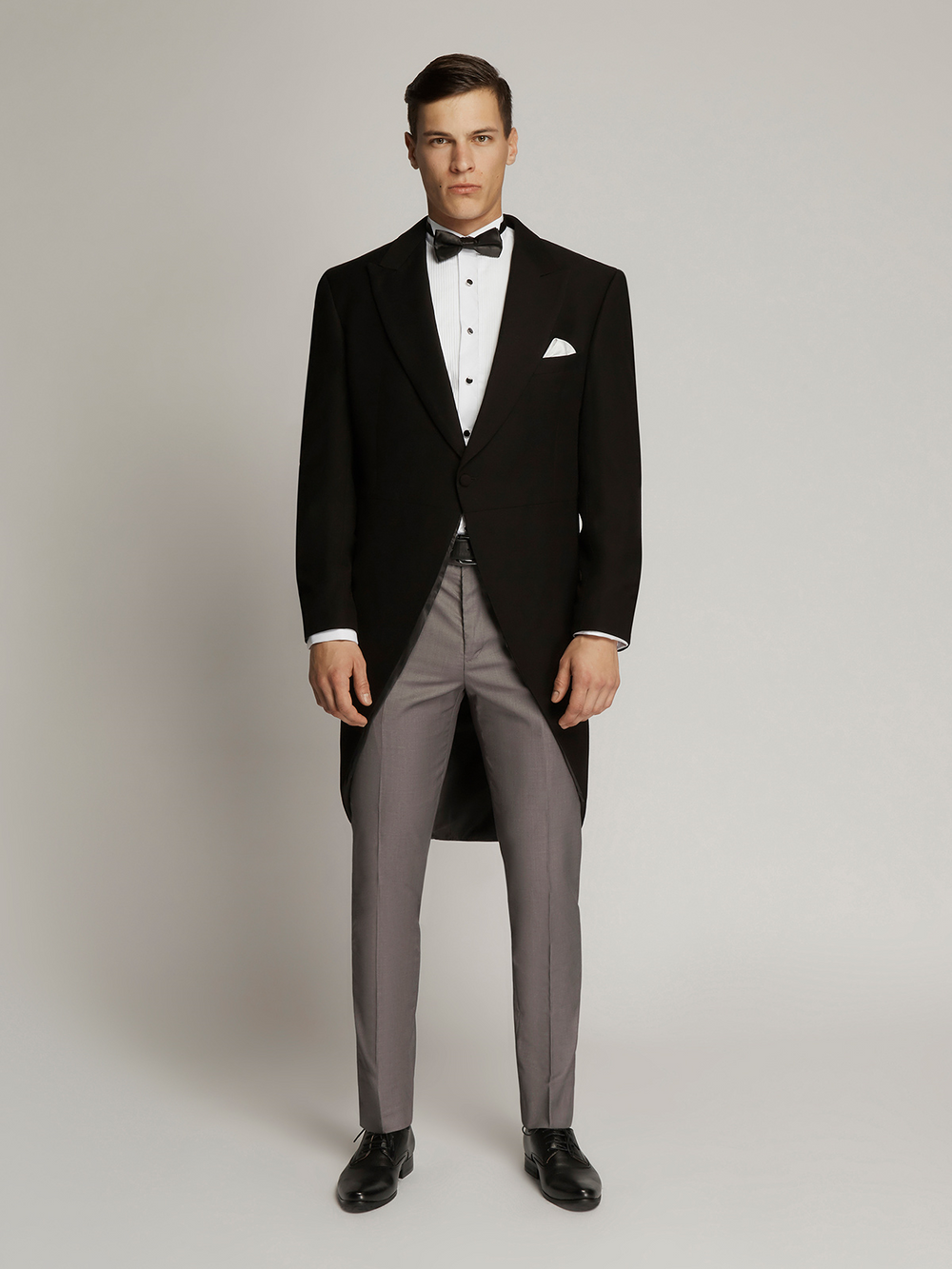 Sebastian Men's Morning Tails Jacket Black