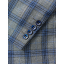 Wool Blend Check Sports Jacket Grey