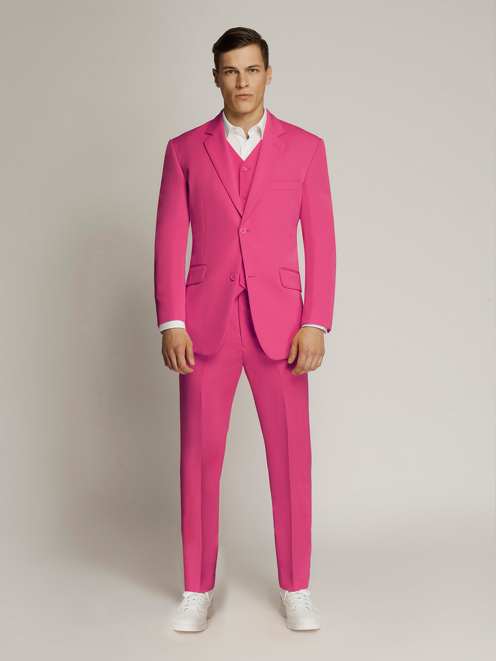 Vegas Fine Twill Plain Microfibre Jacket PINK
