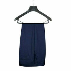James Fine Twill Plain Boys Trousers BLUE